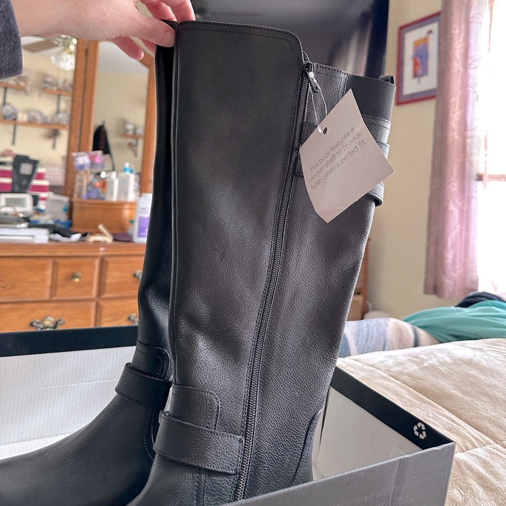 Naturalizer boots wide calf